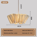 Axyaa Nordic Creamy E27 LED Pendant Chandelier for Cozy Bedroom Decor