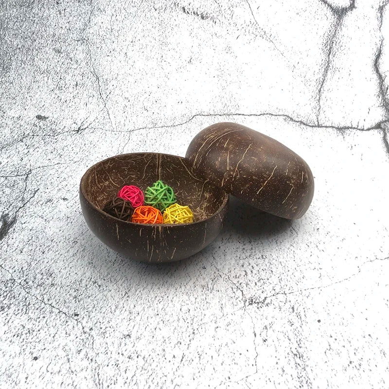 Axya Coconut Wooden Kitchenware Set: Bowl, Spoon, Salad, Noodle, Pasta, Dessert, Mousse