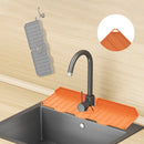 Axya Silicone Faucet Mat: Sink Sponge Drain Rack, Splash Catcher & Countertop Protector