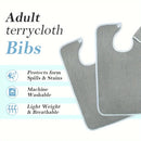 Axyaa Adult Bibs for Elderly - Adjustable, Machine Washable & Stylish