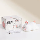Axyaa Bunny Touch Sensor Night Light: USB Rechargeable LED Lamp for Children's Toy