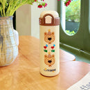 Axyaa Kawaii Stainless Steel Coffee Thermos Cup Insulated Tumbler with Straw & Handle