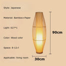 Axyaa Bamboo Woven Table Lamp: Nordic Design, LED Light for Home Decor