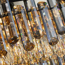 Axyaa Nordic Gold Crystal Ceiling Chandelier: Luxury LED Lighting for Home Decor