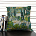 Axyaa Gold Pattern Oil Painting Decorative Throw Pillow Case - 45x45cm