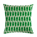 Axyaa Geometric Linen Cushion Cover: 45x45cm Pillowcase for Home Decor