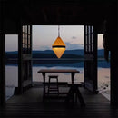 Axyaa Cream Glass Chandelier: Retro Bauhaus Designer Lamp for Restaurant and Bedroom