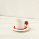 Axyaa Geometric Ceramic Coffee Cup Set