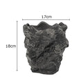 Axyaa Ceramic Rock Vase | Gold-plated Simulation Stone Design