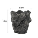 Axyaa Ceramic Rock Vase | Gold-plated Simulation Stone Design