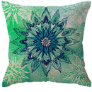 Axyaa Boho Floral & Mandala Pillow Covers - Stylish Cushion Cover for Sofa and Bedroom