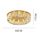 Axyaa Modern Crystal LED Ceiling Chandelier for Living Room Bedroom Lobby - High-end Luxury Art Decor