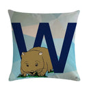 Axyaa Animal Print Linen Pillowcase Set