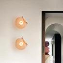 Axyaa Circular Glass Wall Lamp: Modern Nordic Style Sconce for Bedroom Hotel Porch