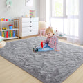 Axyaa Soft Silky Carpet for Living Room Sofa, Kids Bedroom Decor Plush Shaggy Area Rug