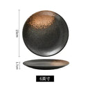 Axyaa Ceramic Plates Set | Creative Japanese Style Dinner & Dessert Dishes