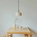 Axyaa Nordic Cloth Pendant Light Vintage Rustic Wood Chandelier