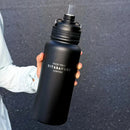 Axyaa Stainless Steel Vacuum Insulated Bottle with Straw - 800/1000ML