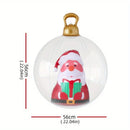 Axyaa Inflatable 3D Christmas Ball Snowman Santa Claus Xmas Tree Decoration Ball