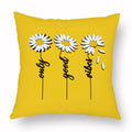 Axyaa Yellow Daisy Peach Skin Pillowcase