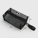 Axyaa Mesh Clear Makeup Bag | Portable Toiletry Storage Pouch Organizer