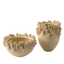 Axyaa Ceramic Vase Art Flowerpot Home Decor Handicrafts Relief Flower Vase