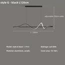 Axyaa Modern Curve LED Pendant Lights for Dining Room, Kitchen, and Bar