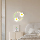 Axyaa Kids LED Flower Wall Light for Bedroom Nursery Remote Control