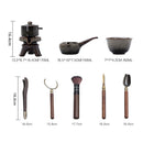Axya Chinese Tea Set: High-End Kung Fu Porcelain Teapot & Tea Cup Set