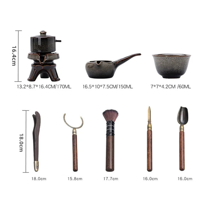 Axya Chinese Tea Set: High-End Kung Fu Porcelain Teapot & Tea Cup Set