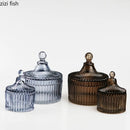 Axya Glass Jar Candy Jewelry Storage Aromatherapy Candle Kitchen Tools Home Decoration