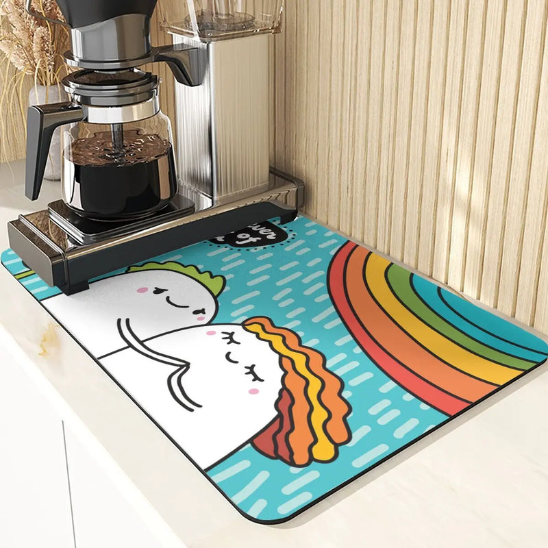 Starry Sky Absorbent Drying Mat - Axyaa Kitchen & Dining Table Mats
