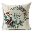 Axyaa Christmas Birds Garland Cushion Cover