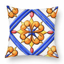Axyaa Green Leaf Moroccan Flowers Cushion Cover 45X45cm