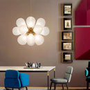 Axyaa Glass Ball Pendant Light: Nordic Minimalism for Bedroom, Restaurant, Model Room