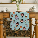 Axyaa Halloween Pumpkin Table Runner Farmhouse Kitchen Dining Decor