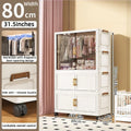 Axyaa 2-Door Foldable Wardrobe: Portable Closet, Large Capacity Storage Organizer