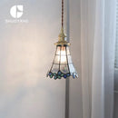 Axyaa Glass LED Pendant Lights Copper Nordic Style Modern Hanging Lamp