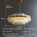 Axyaa Crystal Chandeliers for Modern Luxury Living & Dining Rooms