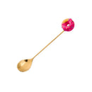 Axyaa Stainless Steel Donut Dessert Spoon and Fork Set