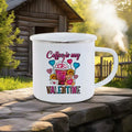 Axyaa Couple Bear Enamel Mug - Valentine's Coffee Cup Gift
