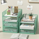 Axyaa File Tray Rack Organizer - Desktop Paper Sorter & Mail Stand