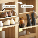 Axyaa 4-Drawer Wooden Shoe Organizer for Entryway Storage
