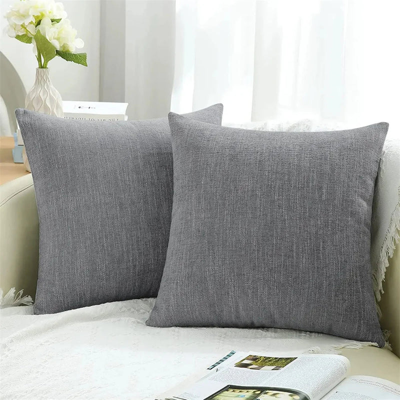 Axyaa Chenille Pillow Cover 45x45cm Decorative Throw Pillowcase for Sofa, Soft Luxury Texture
