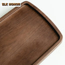 Axyaa Walnut Wood Tea Tray Dessert Candy Coffee Storage Board