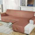 Axyaa Waterproof L Shape Sofa Cover: Non-Slip Couch Slipcover for Pets & Kids
