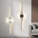 Axyaa Modern Gold/Black Remote Control Wall Lights for Bedroom and Living Room