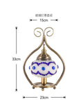 Axyaa Mosaic Glass Table Lamp LED E14 for Bedroom Living Room Hotel