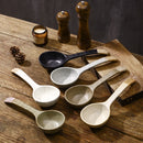 Axyaa Coarse Pottery Spoons: Long-handled Creative Ceramic Tableware Soup Spoons