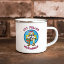 Axyaa Fried Chicken Enamel Travel Coffee Beer Mug 11oz - Friends Birthday Gift